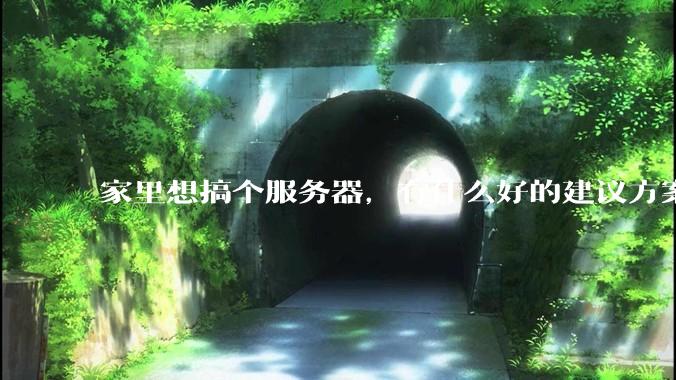 家里想搞个服务器，有什么好的建议方案吗？